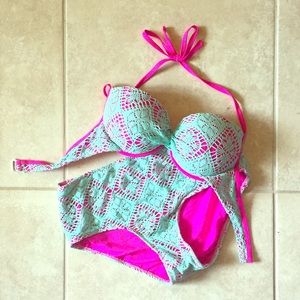 High Waisted Push Up Bikini